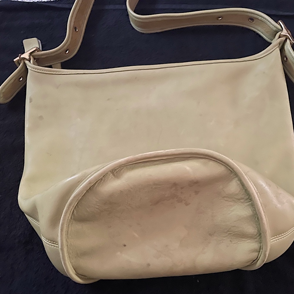 The lime green bag it’s a bucket bag.